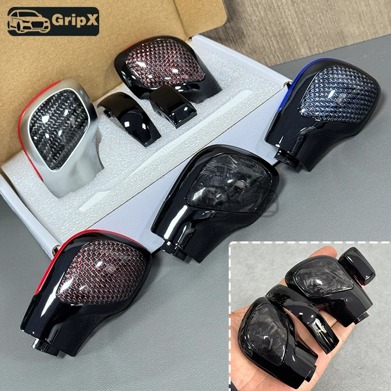 True Carbon Fiber DSG Gear Knob Cover Shifter Trim for Volkswagen Golf 7 GTI R Tiguan Passat B7 B8 CC R20 Scirocco Jetta MK6 GLI