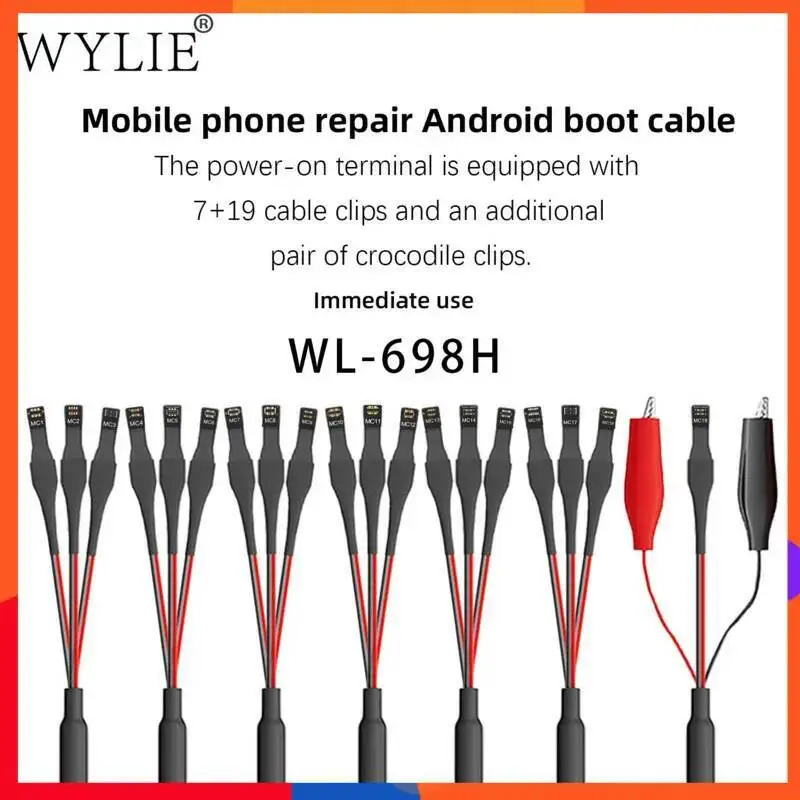 

WYLIE WL-698H Android Startup Power Cord Thickened Pure Copper Wire FPC Flexible Flat Cable 12W Power for Stable Booting Tools