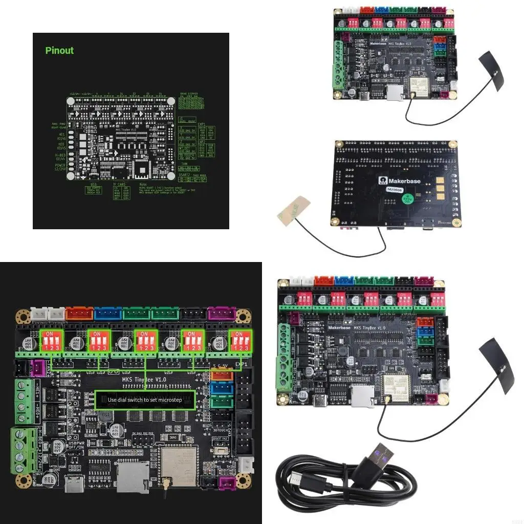 

896F Принтер MKS Tinybee Motherboard ESP32 MCU FIT для Touch Wi -Fi Web Control B