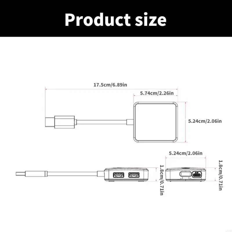 G8DB USB3.0 Hub Fast Speed ​​с четырьмя портами USB поддержка USB2.0 для платы RPI