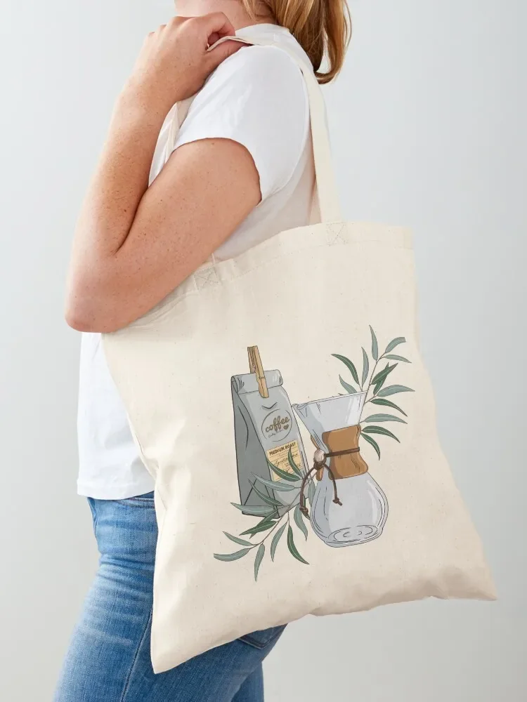 

Hand Drawn Coffeemaker - Coffee Lover Art Tote Bag custom tote bag tote bag woman Big Beach