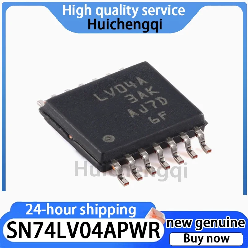 10PCS Original Genuine SN74LV04APWR Patch TSSOP-14 6-channel, 2V To 5.5V Inverter
