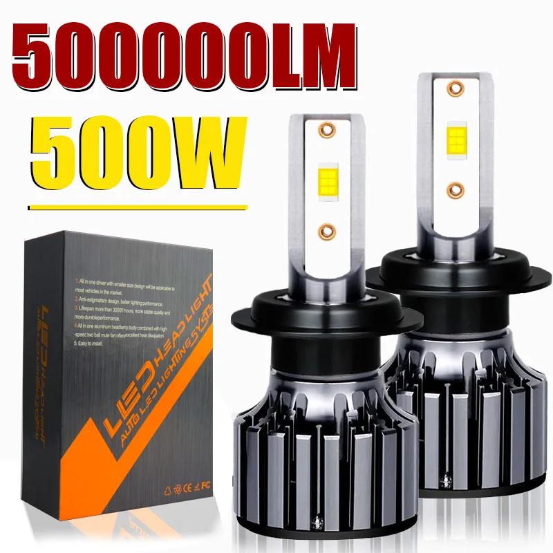 

H7 H4 LED Lights H1 HB4 H11 H8 H9 HB3 9005 9006 Canbus Car Headlight Super Plug And Play Bulbs 6500K LED Fog Auto Lamp 12V 24V