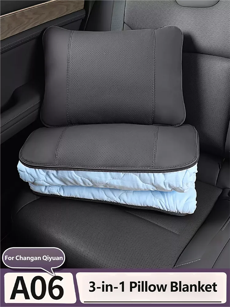 For Changan Qiyuan Nevo A06 2026 Car Air Condition Quilt Pillow Multipurpose Folding Waist Support Backrest Auto Accessories