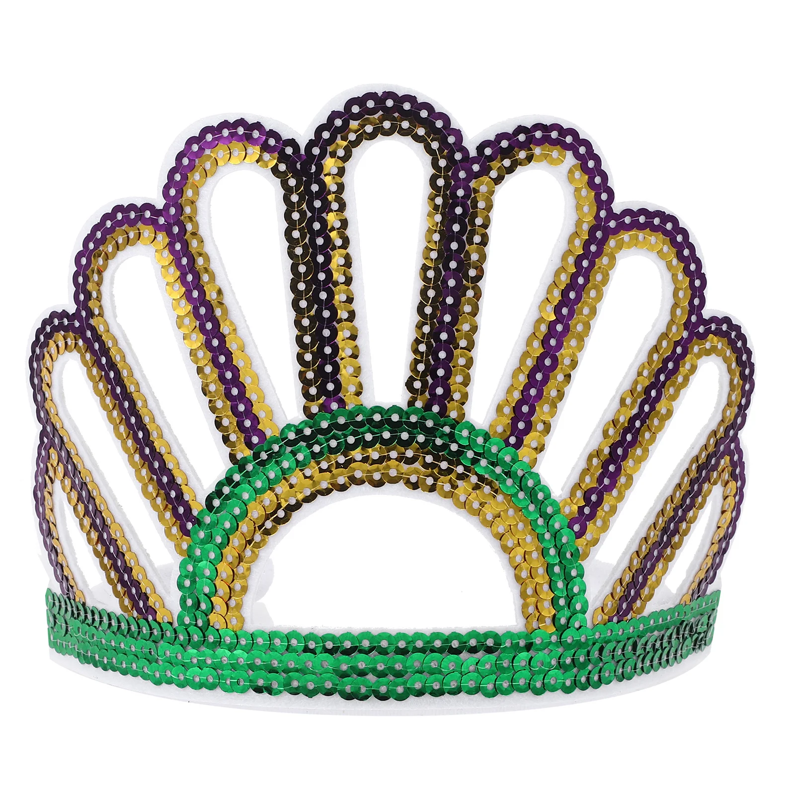 

Sequin Crown Headpiece Prom Party Favor Birthday Celebration Festival Decor Headband Women Sequin Headdress Decor Headband