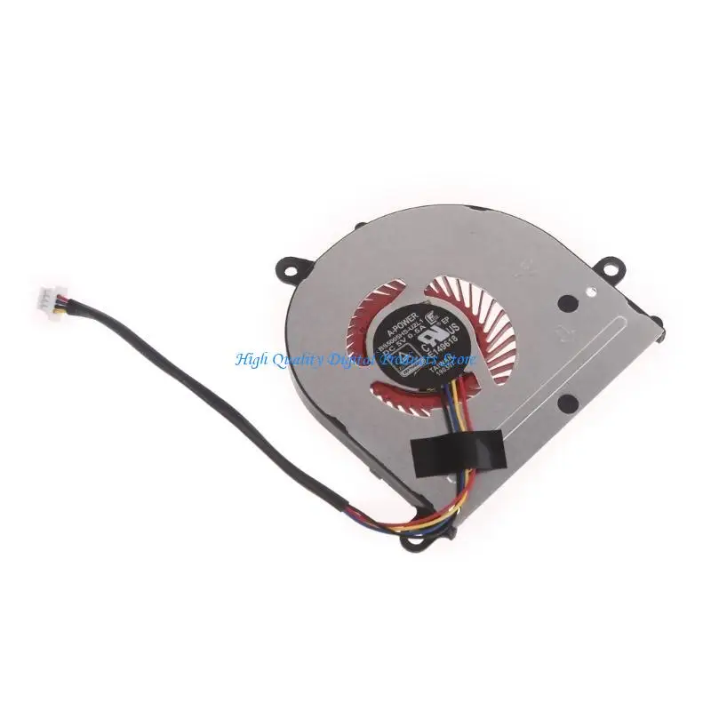 U2JE Laptop CPU Radiator DC5V 0.5A 4 pinos resfriamento para MSI MS-14B1 MS-14B2