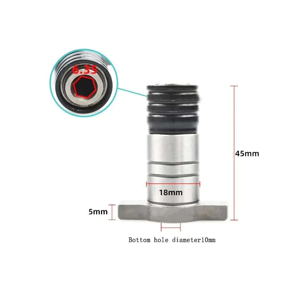 Accessori per alberi per chiavi a percussione elettriche senza spazzole 18V accessorio per trapano elettrico con adattatore femmina esagonale da 1/4''