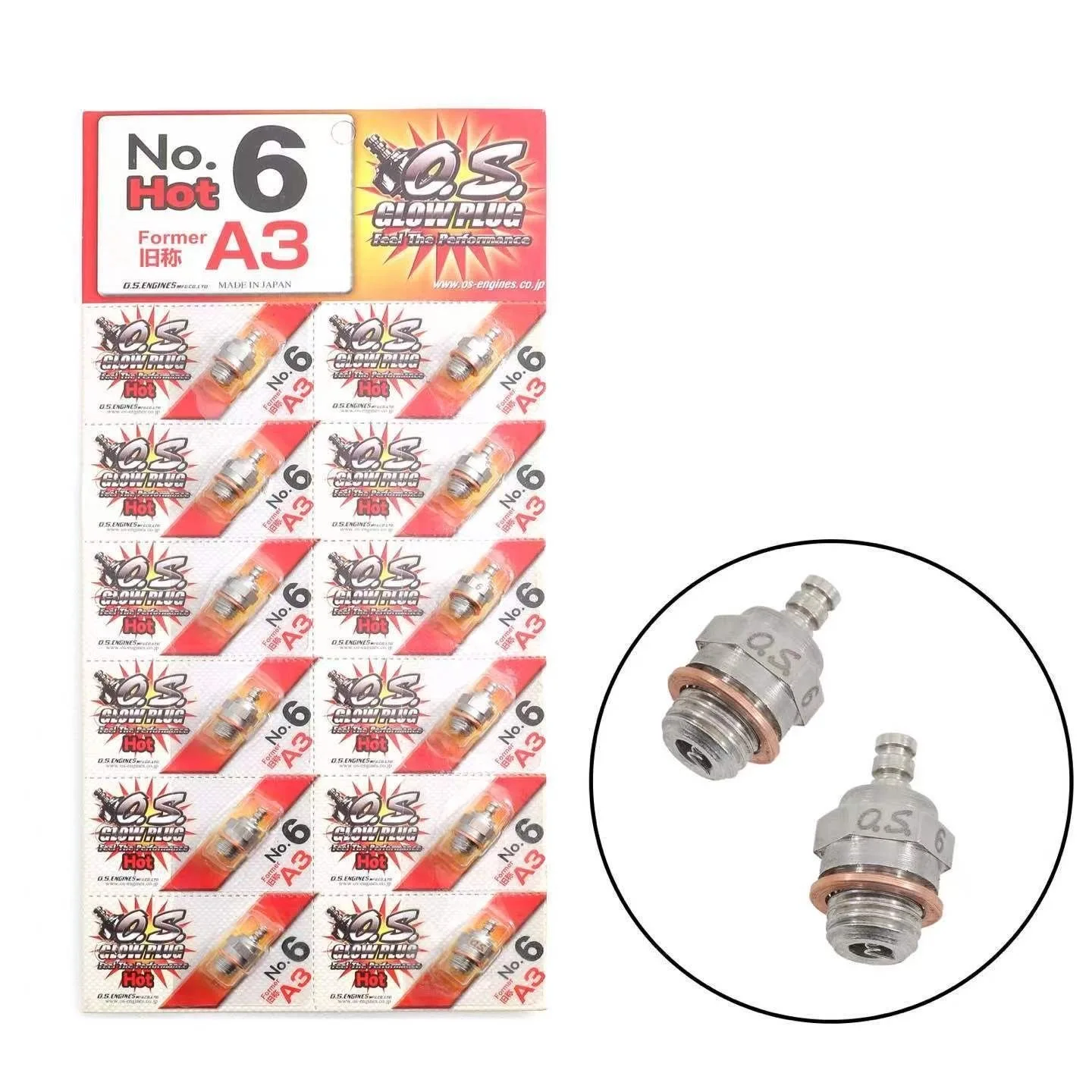 Medium‑Hot Nitro Engine Glow Plug No.6 No.8 Standard Spark Plug For 2‑Stroke RC Nitro Truck Engine Upgrade Parts