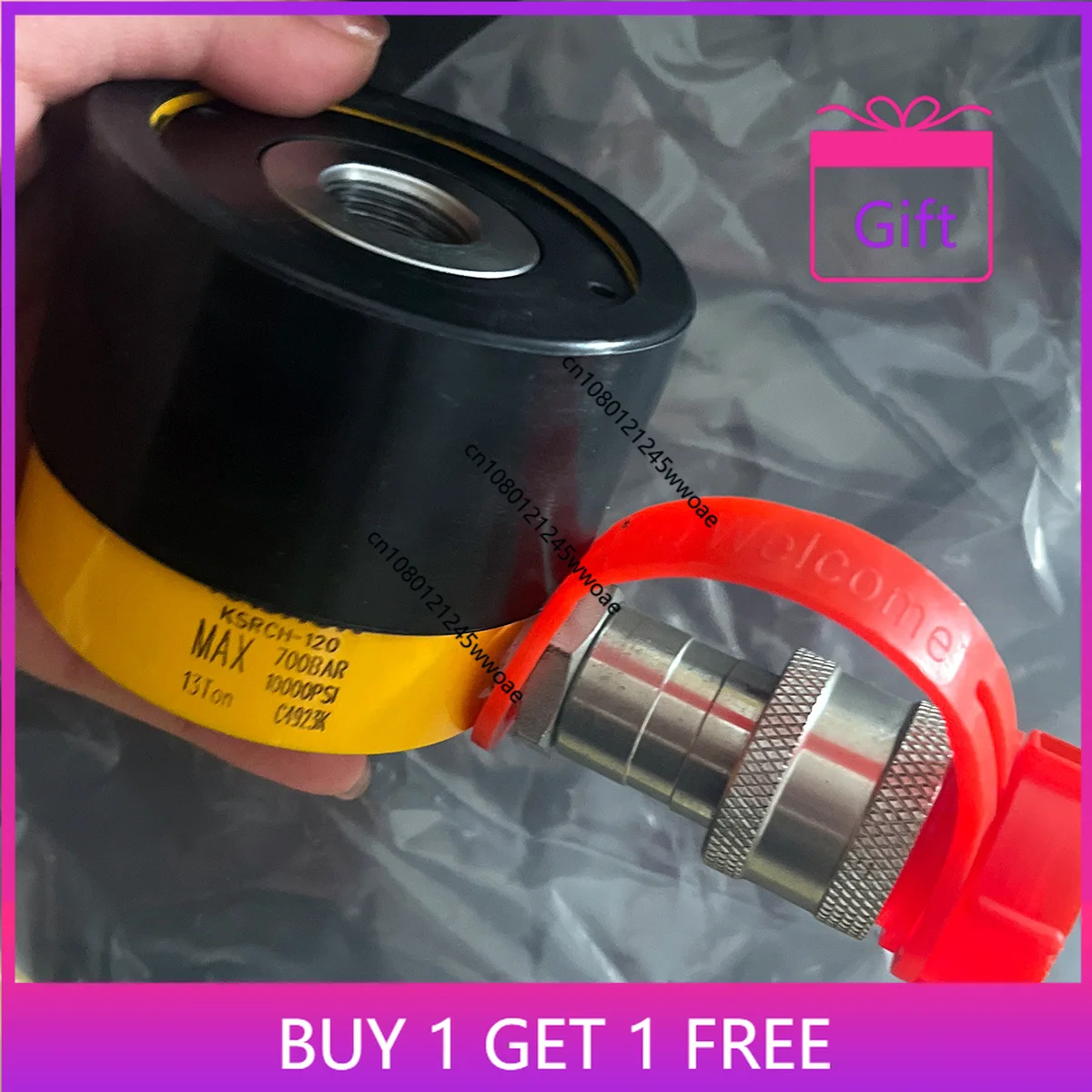 RCH120, Single-Acting Center Hole Jack Hydraulic Hollow Plunger Cylinder