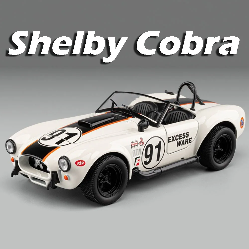 

1:22 Scale Supercar Cobra 993 Alloy Model Toys Metal Diecast Sound Light Doors Opened Pull Back Sound Light Sports Car Models