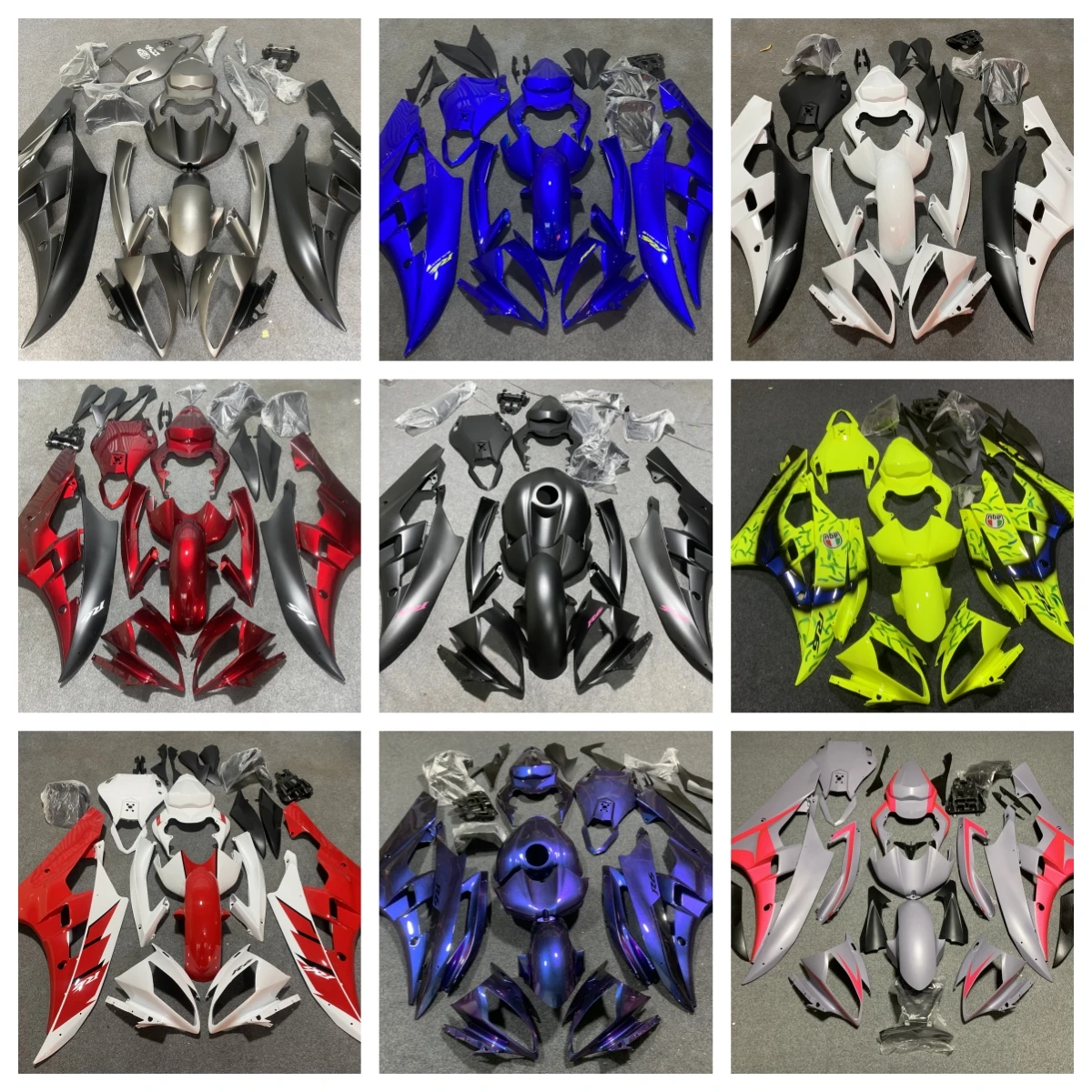 NEW ABS Motorcycle Injection mold full Fairing Kit fit For YZF R6 2006 2007 YFZ-R6 06 07 Bodywork full abs Fairings kits