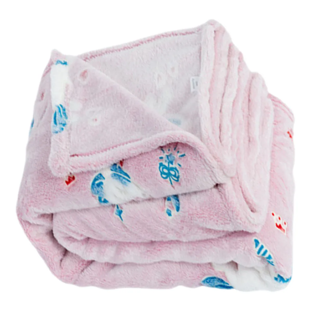 Kocyk dla niemowląt z miękkiego flanelu, idealny rozmiar do przedszkola, domu, podróży, ciepły kocyk dla malucha.