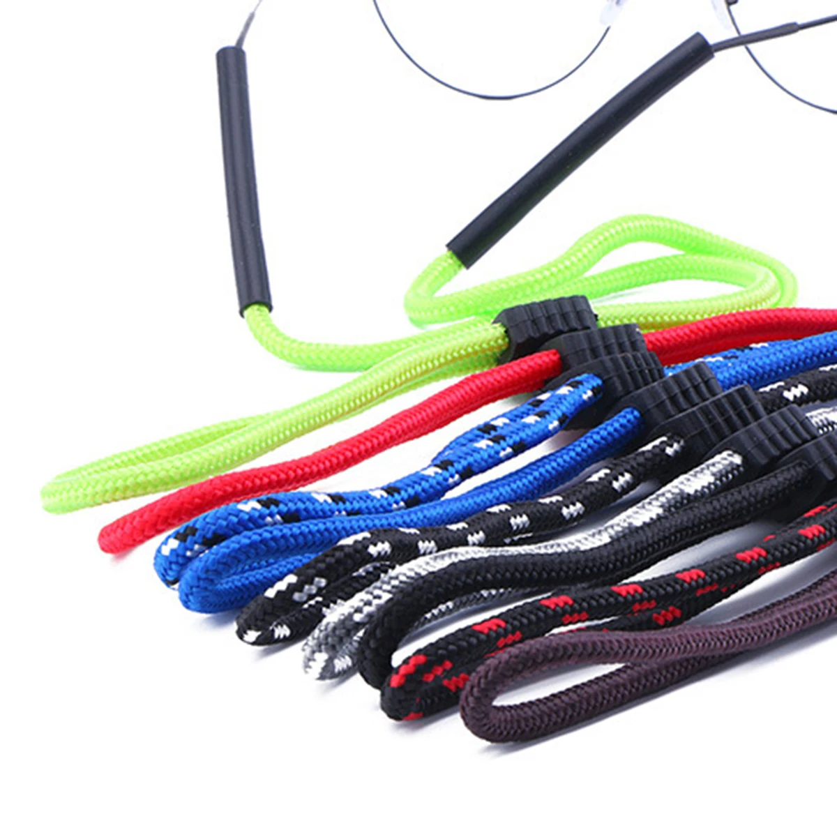 

2pcs Cotton Eyewear Spectacle Sun Glasses Neck Cords Anti Hooks Holders Easy Match Strap For Travel Outdoor Hiking Sports