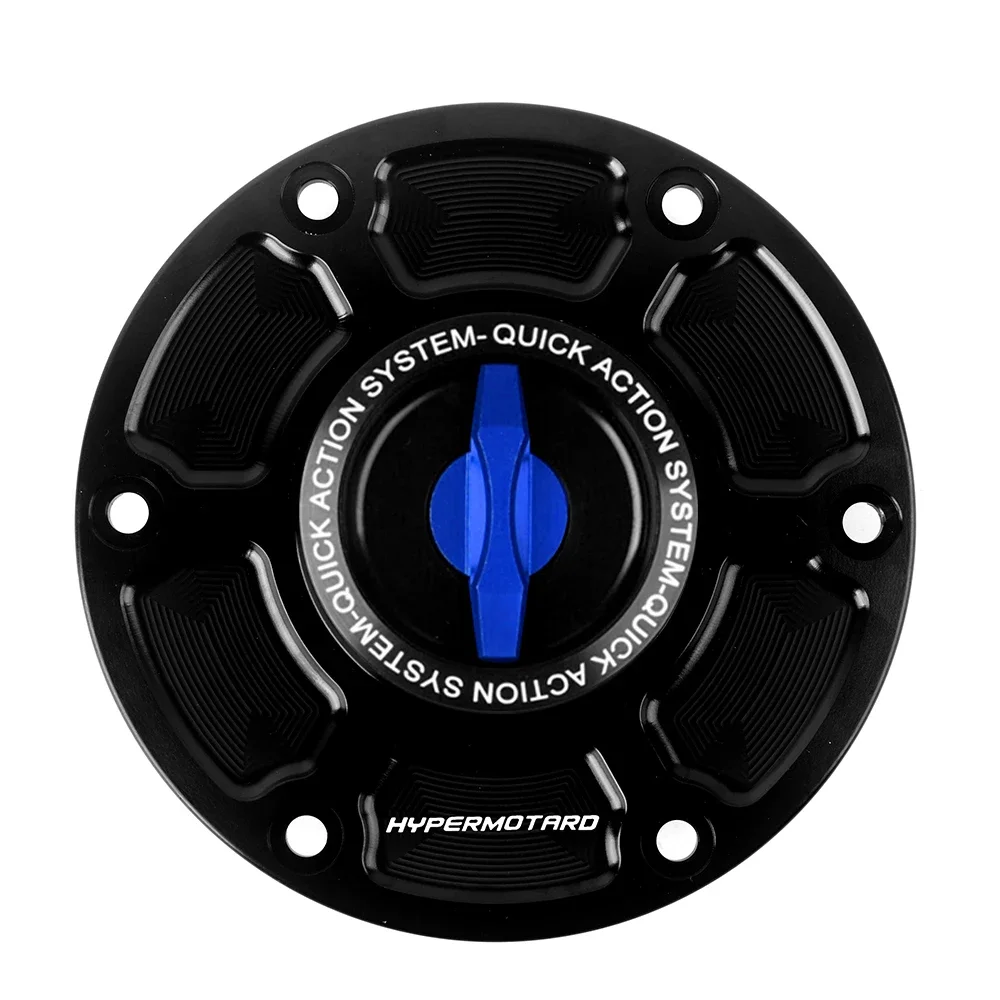 CNC Keyless Racing Quick Release Motorcycle Tank Fuel Caps TWM-Gas Cover for DUCATI DIAVEL 1260 HYPERMOTARD MULTISTRADA 950 1200