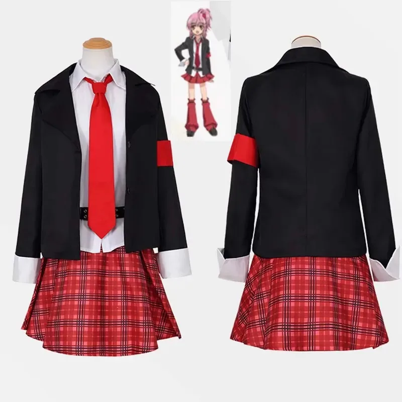 

Хинамори Аму Косплей Костюм Парик Девушки Аниме Шуго Чара Косплей Костюмы JK Школьная Форма Хэллоуин Вечерние Наряды