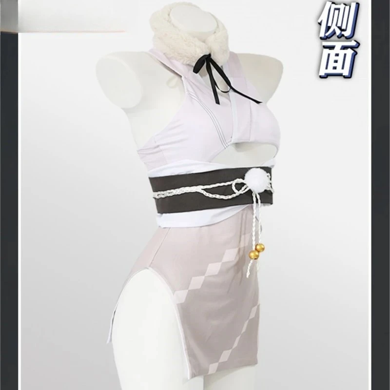 

Azur Lane Mutsuki Cosplay Costume Anime Game Sexy Woman Wig Hal Game Halloween Carnival Chinese style cheongsam coat HCos