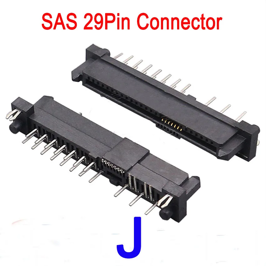 1PCS SAS Interface Socket SSD Solid State Drive 39Pin Male Female SMT Connector Seat Sinking Plate Patch Type Connector Port