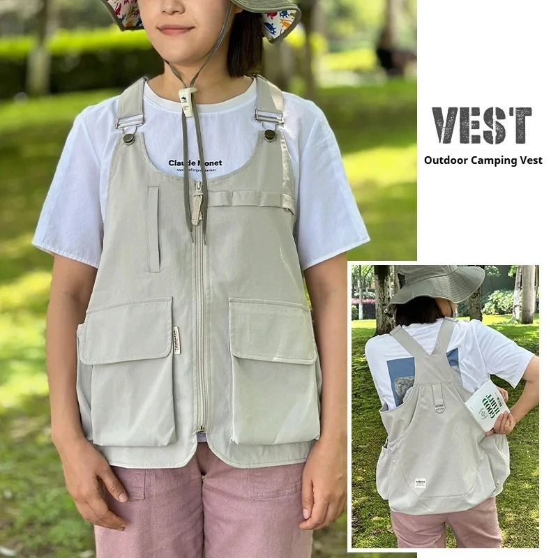 

NOBANA Outdoor Camping Vest Mountaineering Multifunctional Tooling Suit Quick Drying Casual Suit Fishing Photography Vest