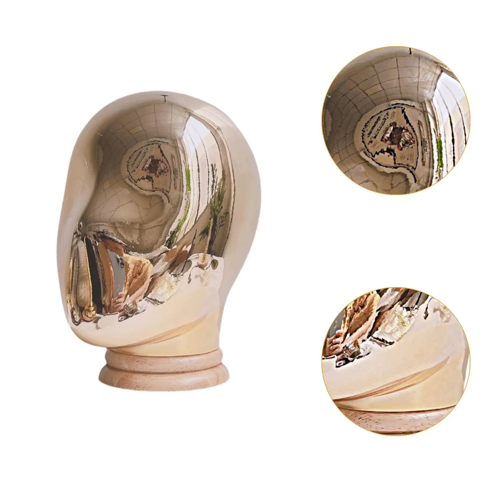 Soporte para cabeza de pelucas, Base de madera para estilista principiante, centro comercial, salón en casa