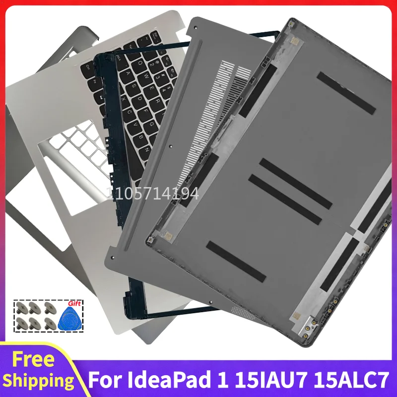 For IdeaPad 1 15ALC7 15IAU7 15IJL7 New Screen Rear Lid Top Case LCD Back Cover Palmrest Front Bezel Bottom Case Replacement Part