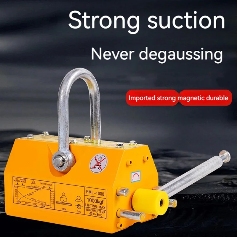 

Hoisting Magnet Lifter Suction Strong Magnetic Crane Labor-Saving Permanent Magnet Suction Cup Electromagnet 100Kg - 1000Kg