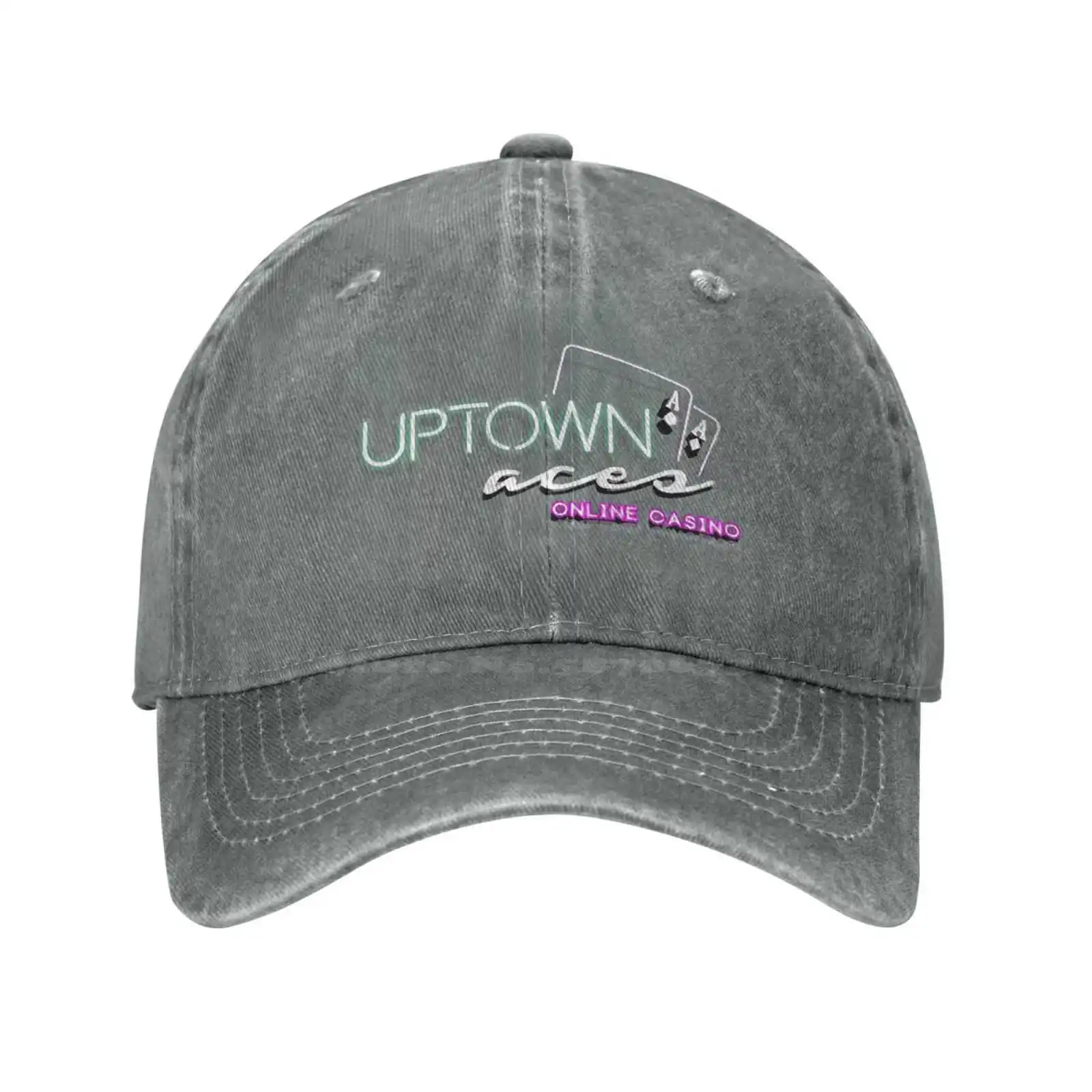 Uptown Aces Casino Logo Quality Denim cap Knitted hat Baseball cap