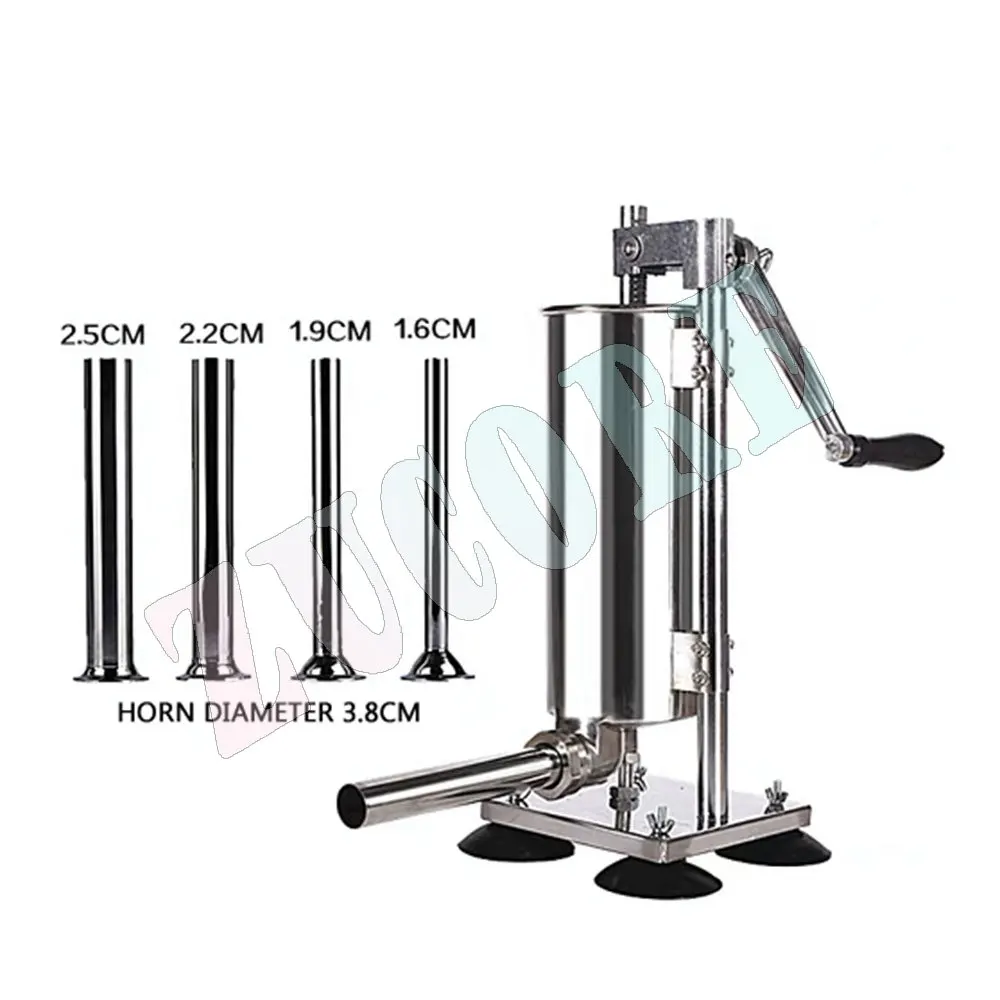 

5L Manual Stainless Steel Sausage Filling Machine Household Sucker Enema Machine Sausage Filler