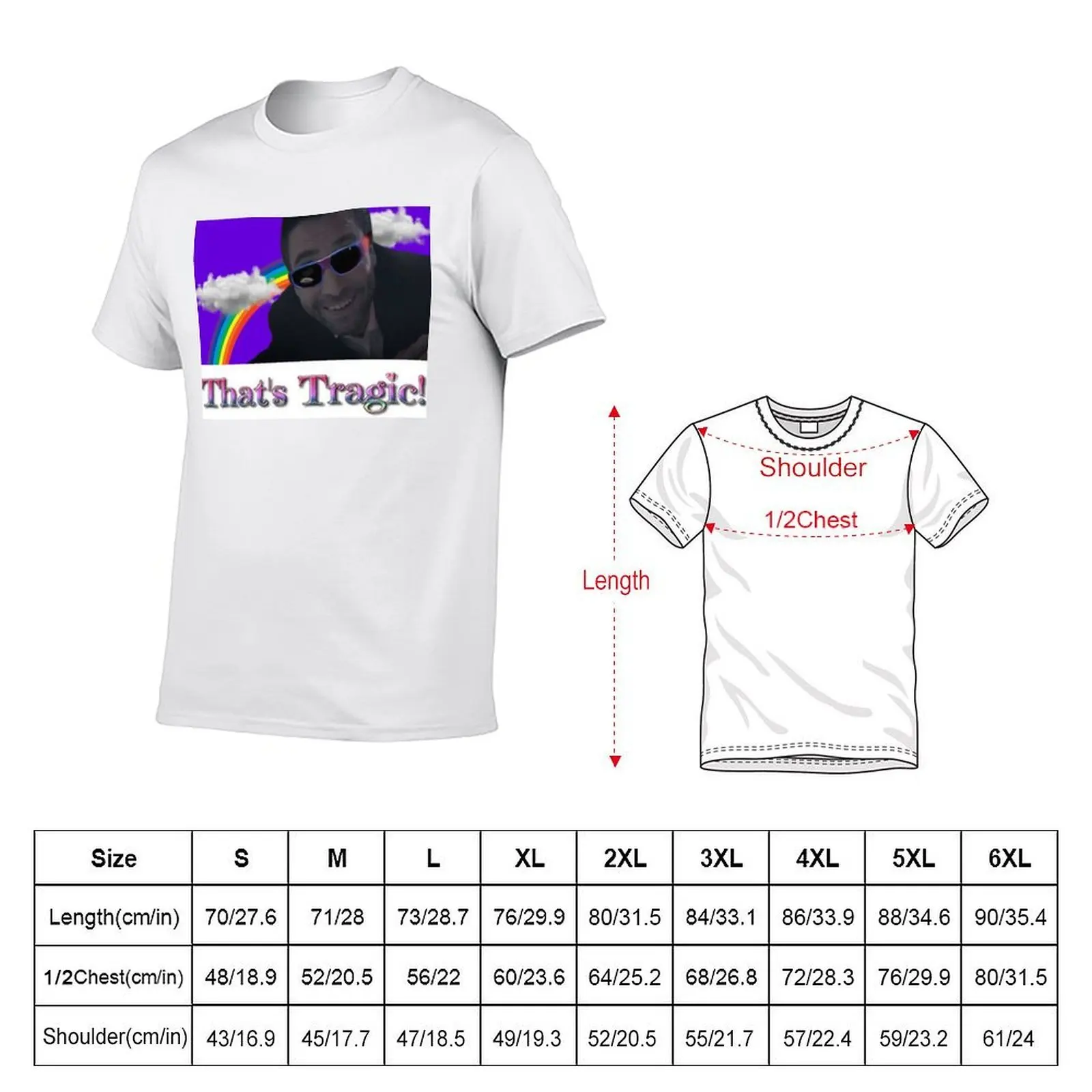 Mr Scratch: That's tragic T-Shirt graphic t shirts for man man tshirt T-Shirt
