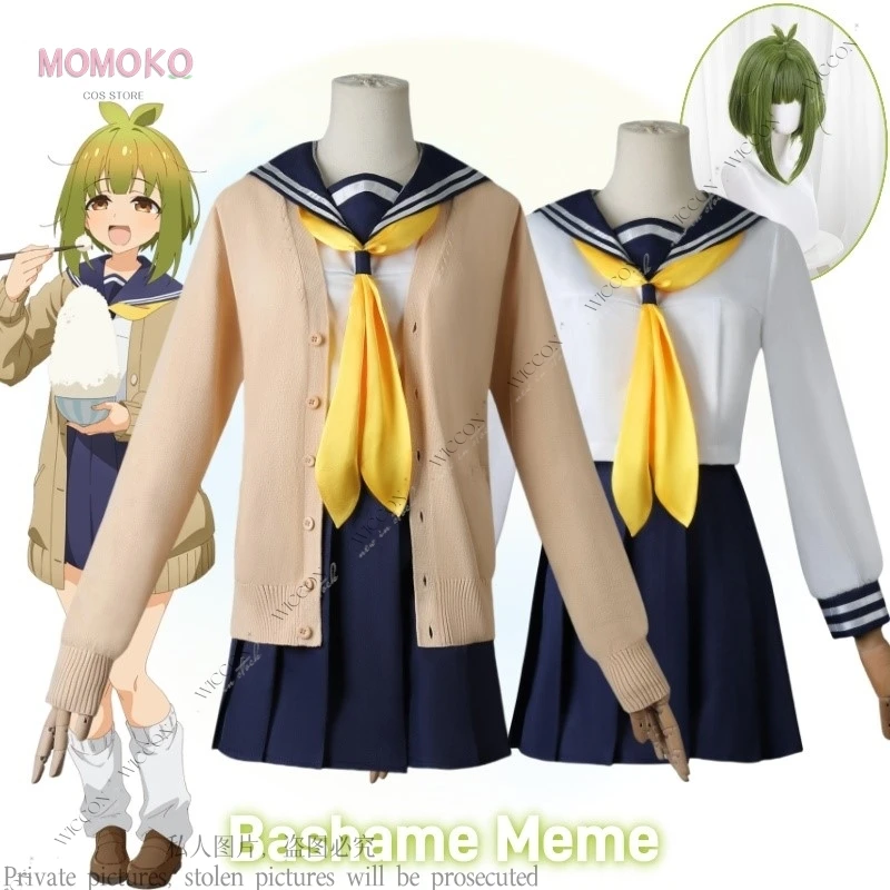 Bashame Meme Anime Mijn Hertenvriend Nokotan Cosplay Kostuum Pruik Schooluniform Hoofddeksels Halloween Vrouwen Jk Matroos Party