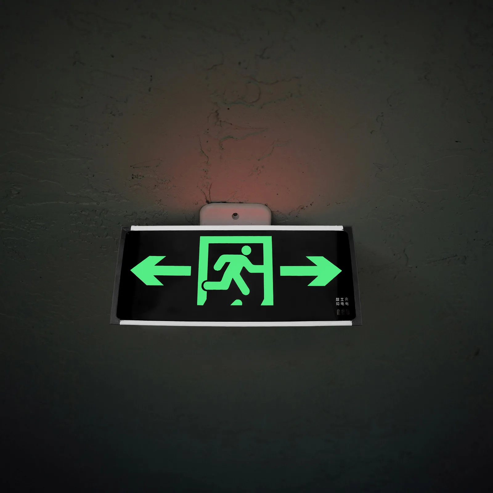 Hanging Fire Exit Indicator LED Emergency Light High Visibility Dual Sided Wiring for Offices Hotels Public Buildings Emergency