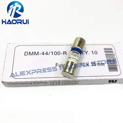 10 Pcs/lot Ceramics Fuses DMM-B-44/100 DMM-44/100-R DMM-44/100 10x35mm 1000V 0.44A 440mA 10kA Fast-Acting multimeter fuse