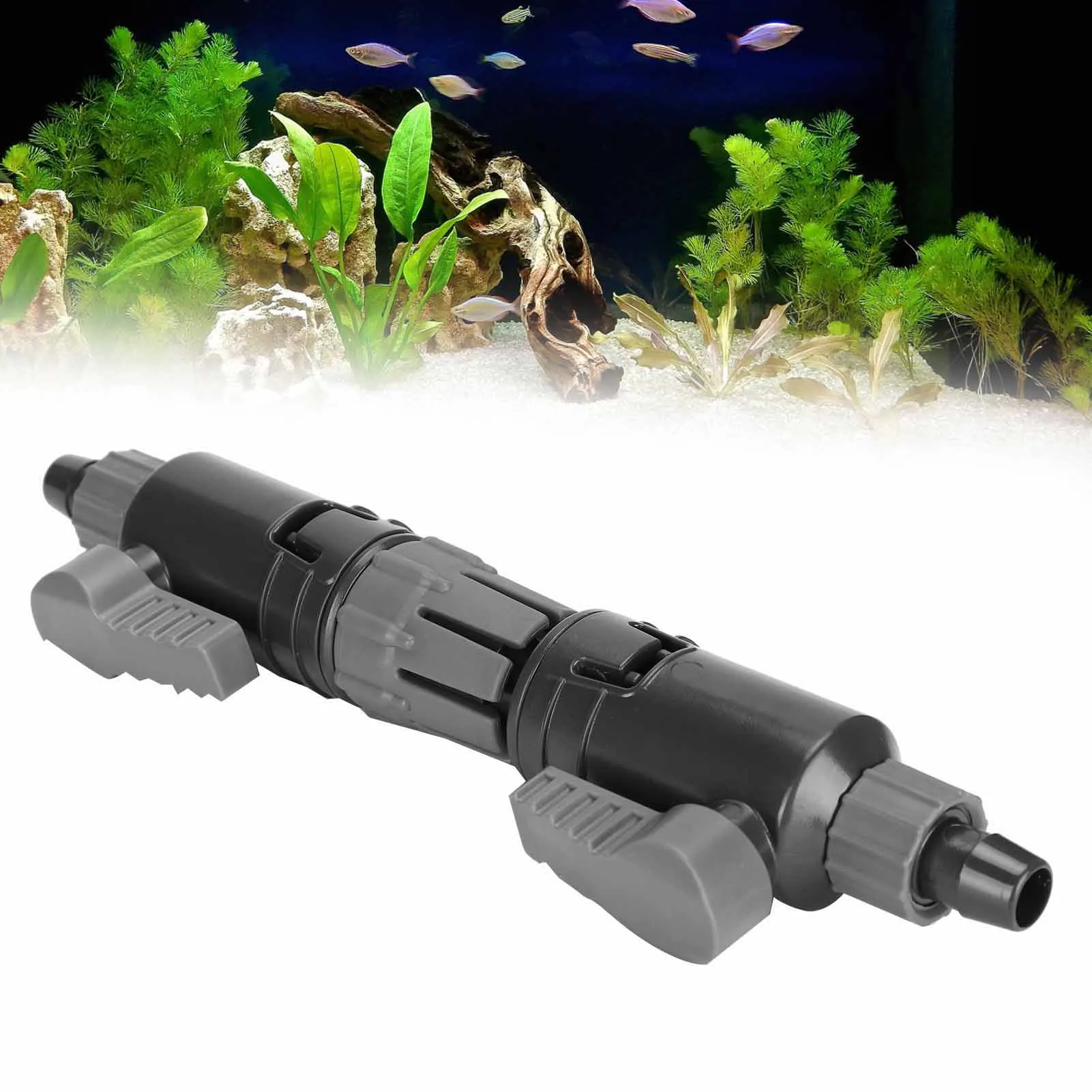 Aquarium Water Control Valve Fish Tank Hose Pipe Quick Release Double Tap ConnectorK-12/16mm 16/22mm