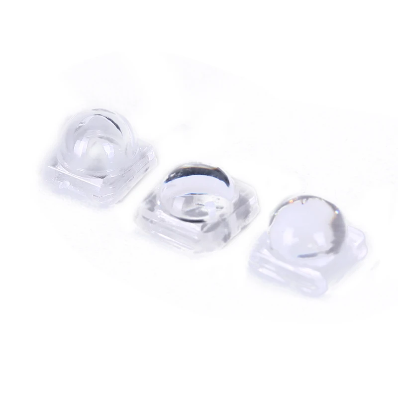 50pcs/set Mini LED Lens 30 60 Degree For 5050 SMD  LED PCB Convex Acrylic Lens With Holder Reflector Collimator