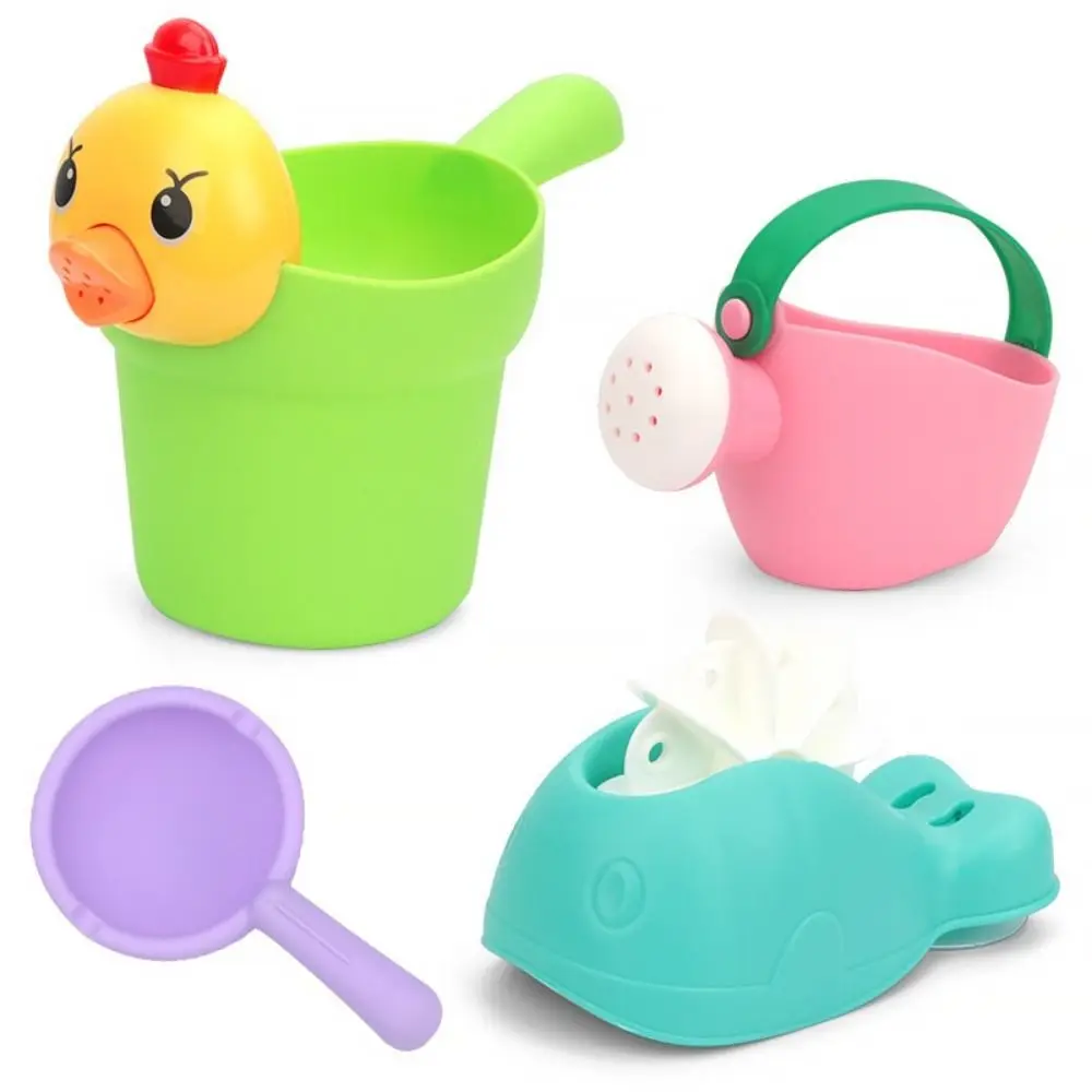 Duck Bear Shape Baby Bath Toys Sand Playing Waterwheel Kids Shower Toys Educational Bucket Water Play Toys Kids Gift