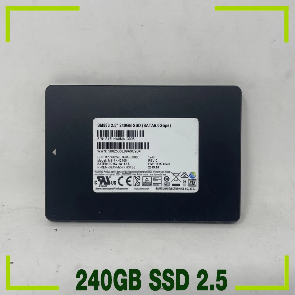 For Samsung SM883 SATA MZ7KH240HAHQ-00005 240GB SSD 2.5 Inch