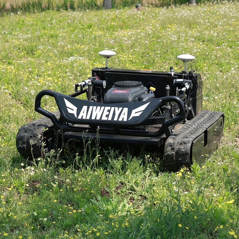 Customized Factory GPS Lawn Mower Price Petrol Crawler Mower Remote Control Lawn Mower for Orchard