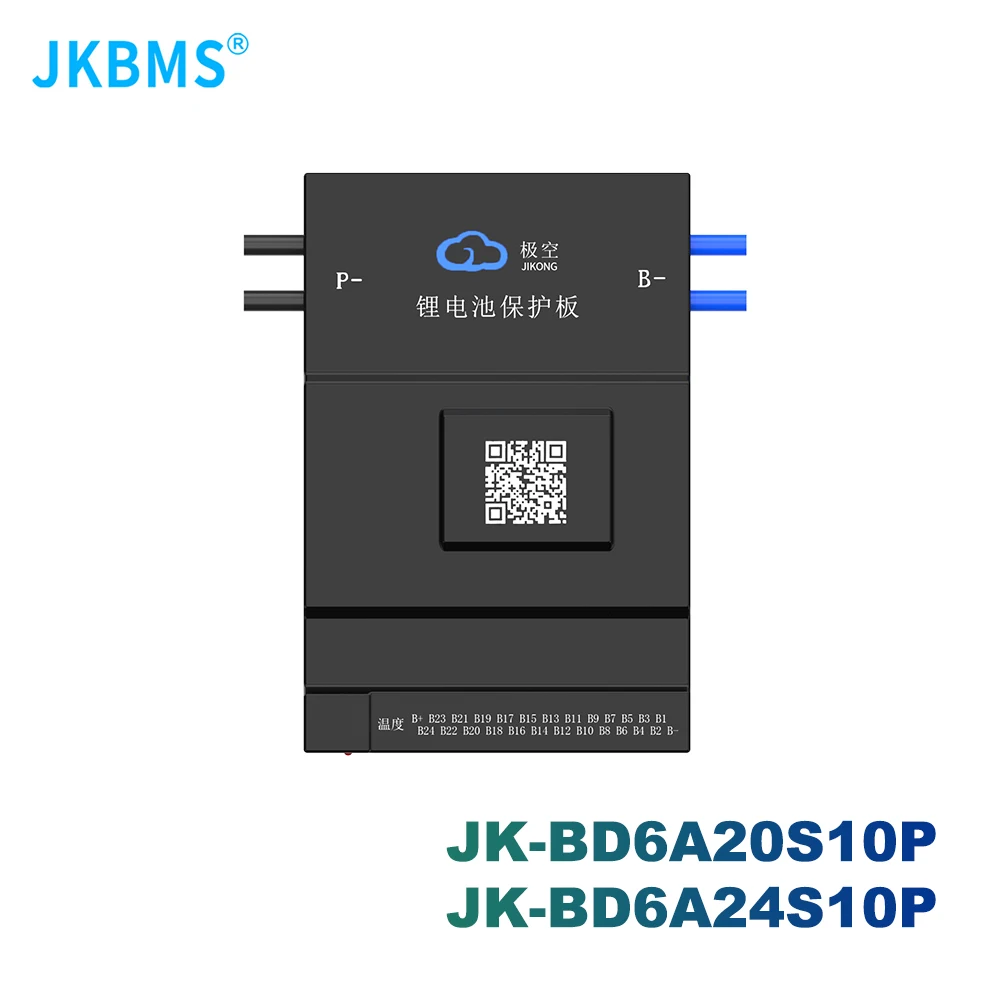 JKBMS 8S 9S 10S 11S 12S 13S 14S 15S 16S 20S 21S 24S Smart BMS 60A 80A 100A Active Balance Lifepo4 18650 Battery Storage