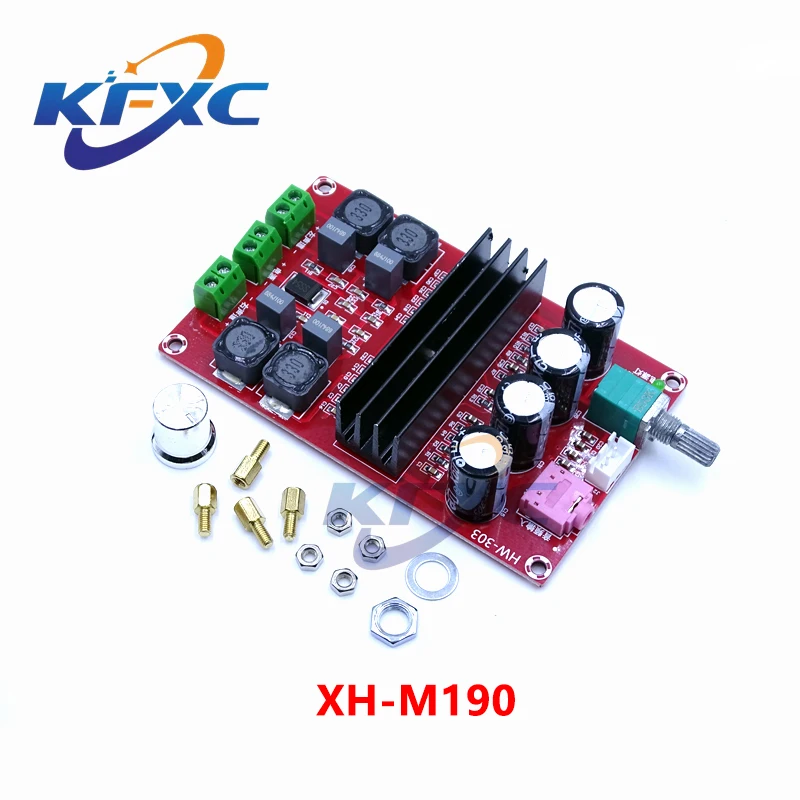 

1pcs 200W XH-M190 TPA3116 D2 Dual Channel Digital Audio Amplifier Board Dual Channel Module 100W+100W DC12-24V for Arduino