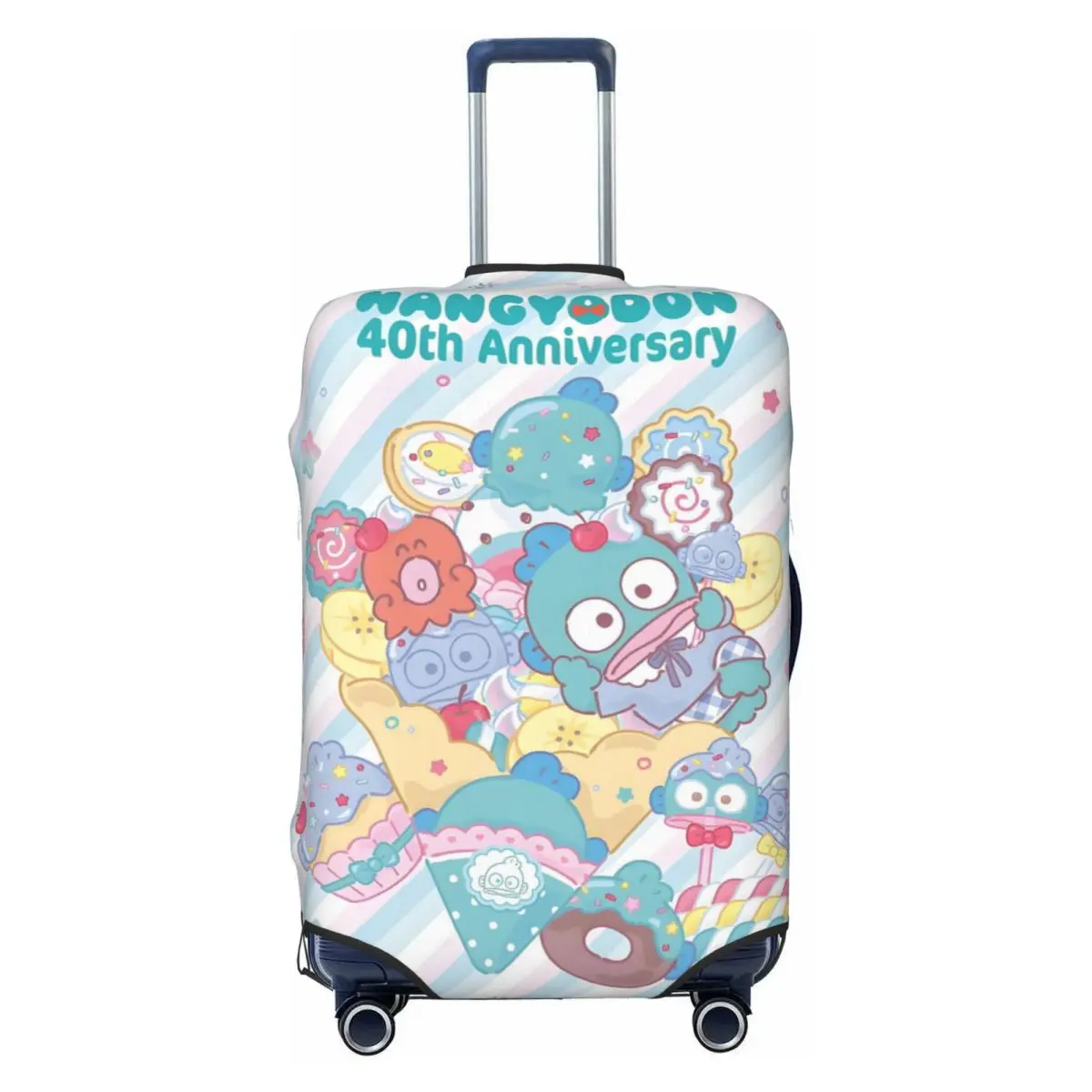 

Custom Kawaii Hangyodon Luggage Cover Cute Clown Fish Cartoon Anime Suitcase Protector Covers Suit For 18-32 inch