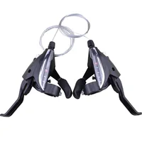 Desviador de bicicleta de montaña, palanca de freno para bicicleta de montaña, 3x9, gatillo de velocidad izquierda y derecha, EF65, 27 velocidades