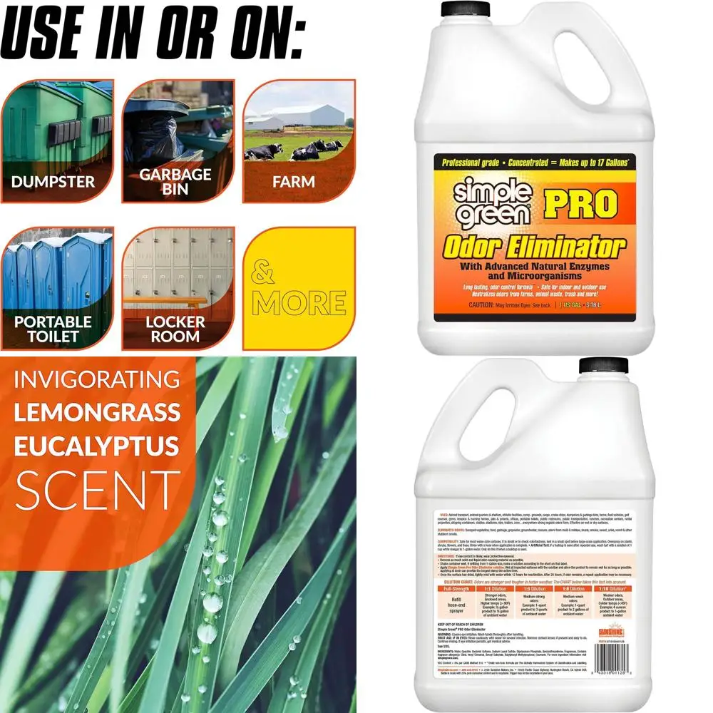 Limpiador Enzimático de Grado Profesional - 1 Galón, Ideal para Gimnasios y Instalaciones Deportivas