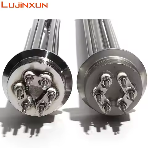LUJINXUN 2"Tri Clamp Tubular Electric Heating Element 64mm Flange 3KW 4.5KW 6KW 9KW 12KW SUS304 for Moonshine