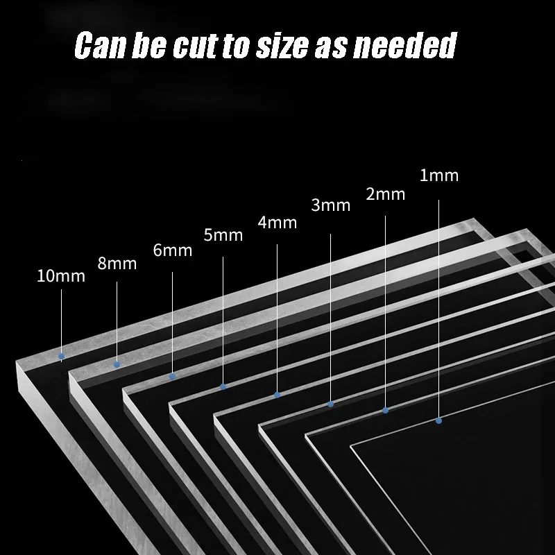 Transparent Polycarbonate PC Endurance Board 1-10mm Thickness Wear Resistant Clear Plastic Solid Sheet