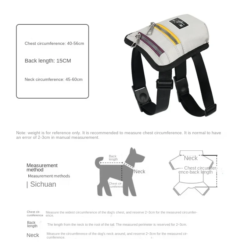 Portable Pet Backpack with Backpack Outdoor Travel Bag Dog and Cat Snack Reward Waist Bag Pet Accessories Poop Bags for Dogs