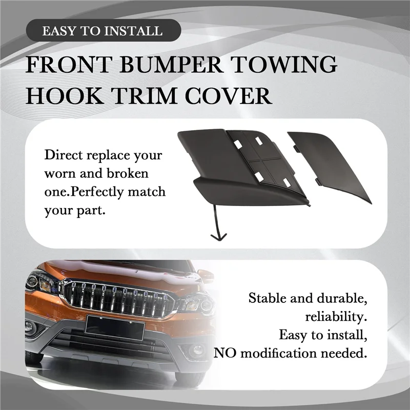 Excellent-Front Bumper Tow Hook Cover Trailer Cap For Suzuki S-Cross SX4 S Cross Facelift 2016 2017 2018 2019 2020