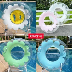 ROOXIN-Anillo de asiento de natación para Bebé y Niño, tubo de anillo de natación inflable para niño y adulto, flotador de piscina, equipo de juego de agua