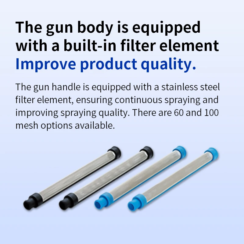 Nowy pistolet natryskowy XTR7+/724 ze stali nierdzewnej, ręczny pistolet wysokociśnieniowy bezpowietrzny, przemysłowy, do farb o wysokiej lepkości, antykorozyjny.