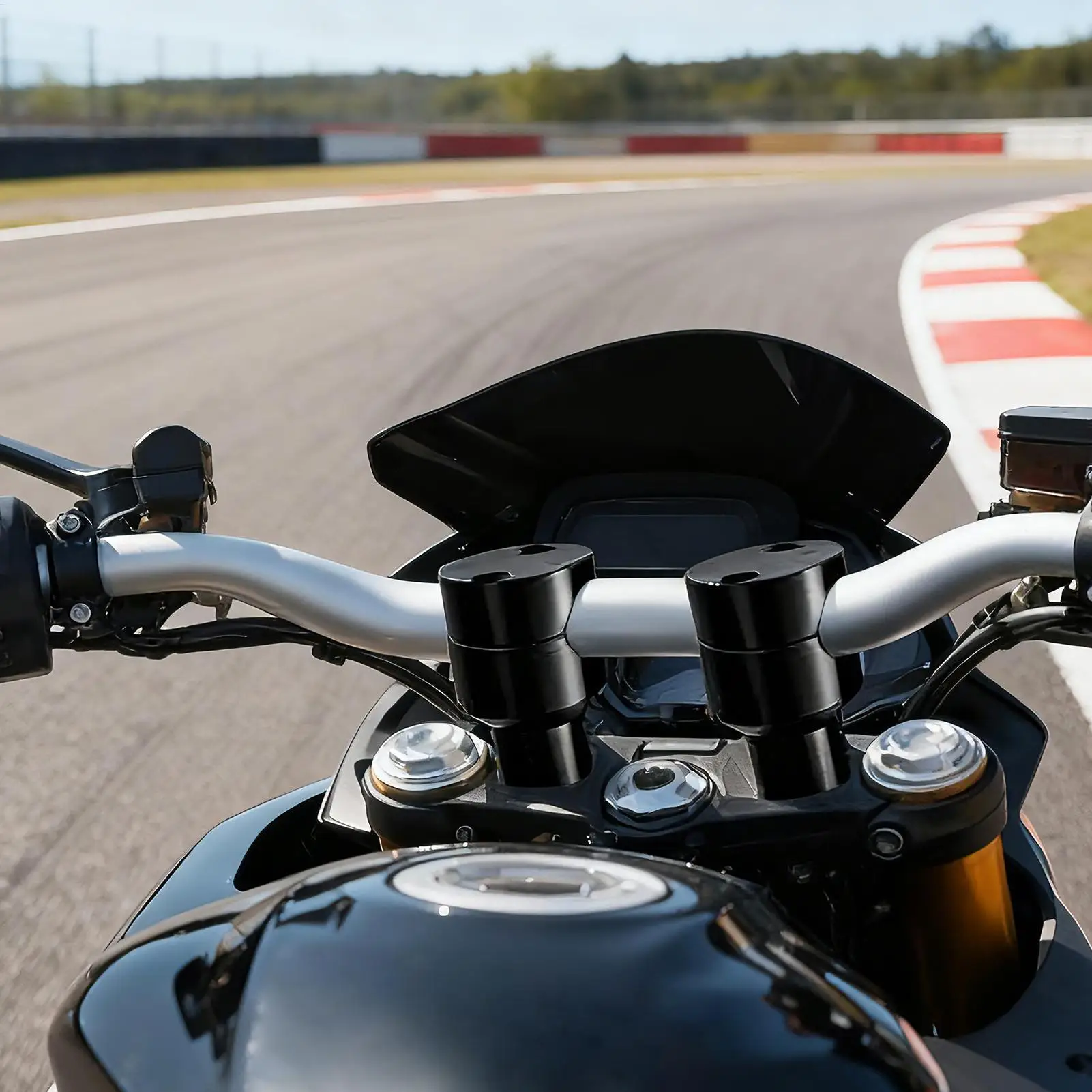 دراجة نارية المقود الناهض بار جبل مقبض المشبك CNCs المقود قوس سبائك الألومنيوم للمرآب في الهواء الطلق بجولة الطريق السريع #3