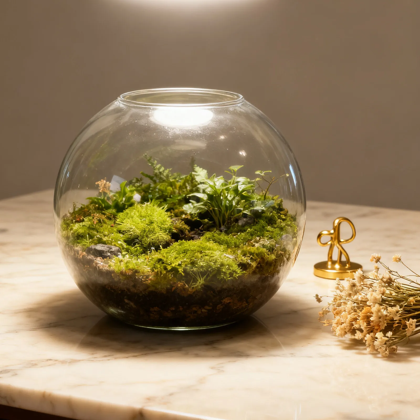 1Pcs Chic Handcrafted Micro Landscape Glass Bottle Terrarium for DIY Home Office Decoration Living Room Bedroom Countertop Mini