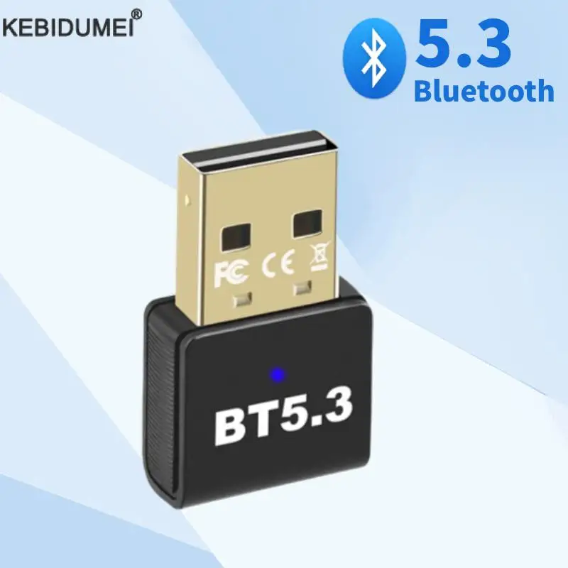 Adaptador USB Bluetooth 5,3 para PC, receptor USB, Dongle, adaptador inalámbrico para PC, ratón inalámbrico, teclado, Win11/10/8, 1 unidad gratis